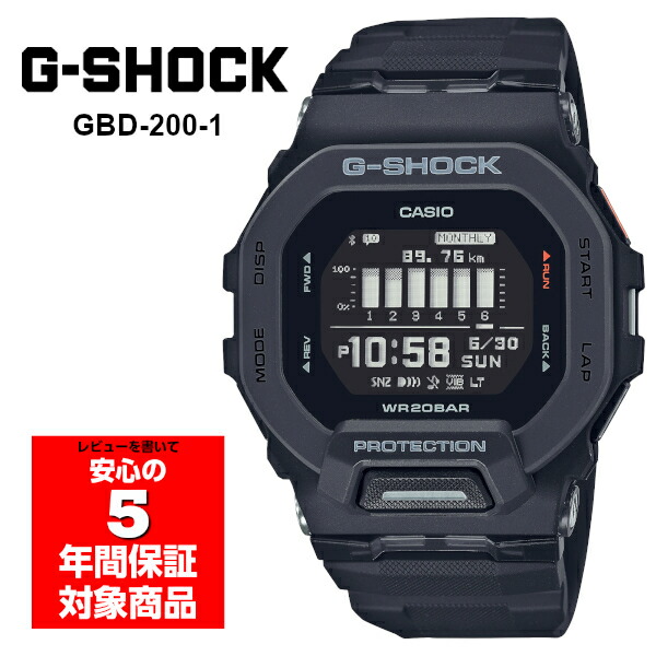 G-SHOCK GBD-200-1JF ブラック Casio G-SHOCK G-SQUAD GBD-200-2JF Bluetooth Men`s Blue Watch