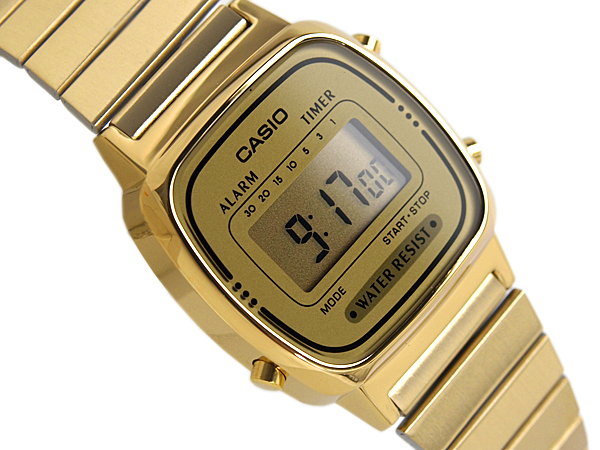 楽天市場 Casio カシオ 腕時計 ゴールド Casio La 670wga 9df La