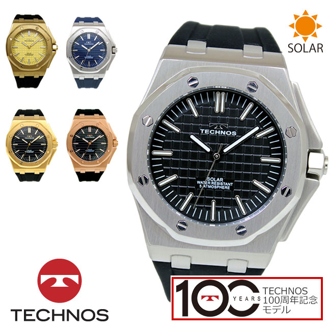 【アウトレット】【正規品】【訳あり：Ａ】TECHNOS テクノス 腕時計 T9C35シリーズ メンズ ソーラー ステンレス＆シリコン 三針 テクノス 100周年記念モデル T9C35GC T9C35GB T9C35SB T9C35SN T9C35PB ブルー ブラック ゴールド シャンペーン ピンクゴールド｜ウォッチOUTLET店 12,045円