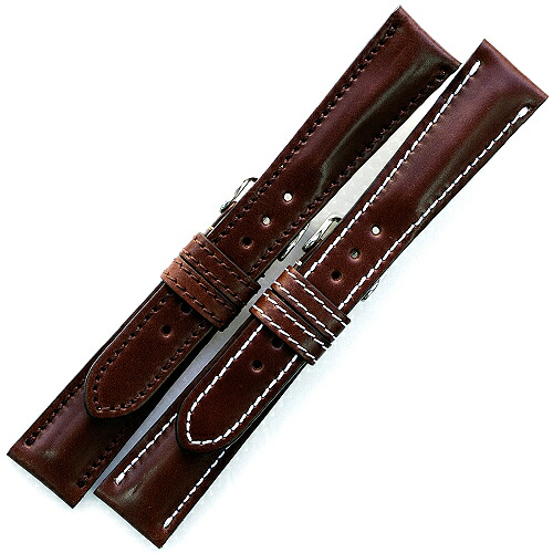 XMU079b【厳選こだわり - コードバン 半光沢】＜br /＞ - 色：チョコ / サイズ：21,22,24,26mm