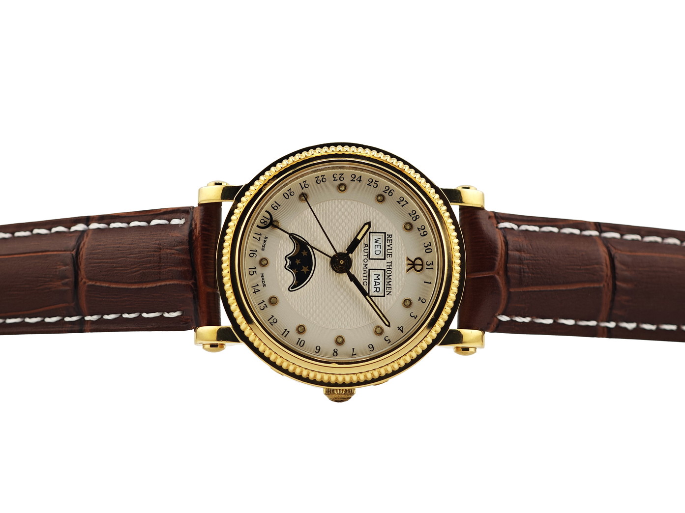レビュートーメン トリプルカレンダー ムーンフェイズ / Revue Thommen Triple Date Moonphase 90's|WatchTender