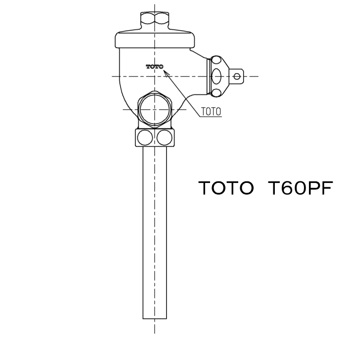 楽天市場】ＴＯＴＯ 小便器フラッシュバルブ Ｔ６０ＰＲ : ウォーターセンス