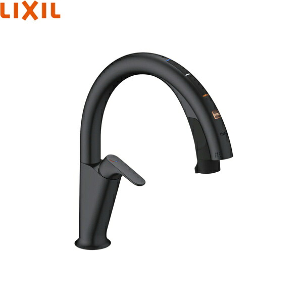 JF-NAH461SY/SAB(JW) リクシル LIXIL/INAX キッチン用タッチレス水栓 ナビッシュ ハンズフリー 浄水器ビルトイン形 H6タイプ 一般地仕様 ブラック 送料無料|ハイカラン屋