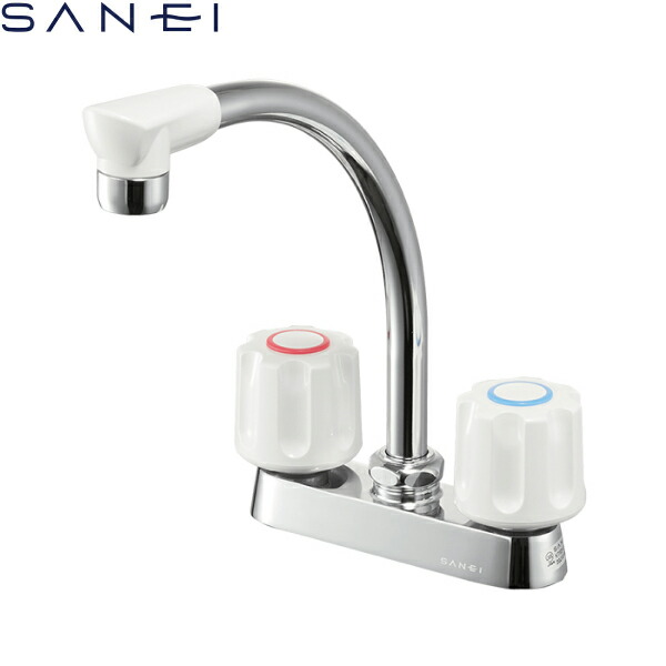 三栄水栓 SANEI 【SK11-W-13】 ツーバルブシャワー混合栓 SANEI ツーバルブシャワー混合栓[共用形] SK11-W-13 (水栓金具