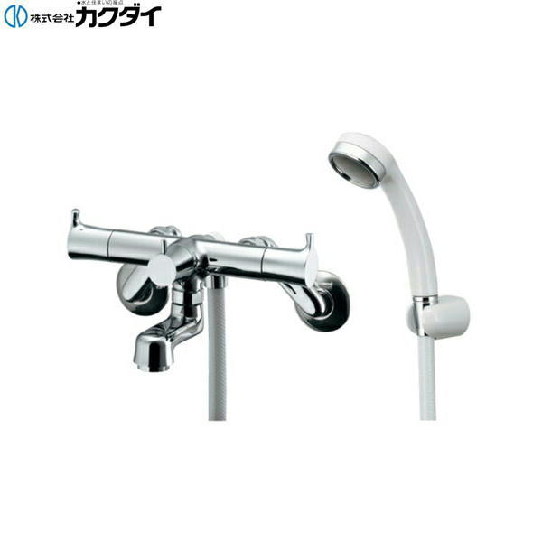 139-020K カクダイ KAKUDAI 2ハンドルシャワー混合栓 寒冷地仕様 一時止水 送料無料