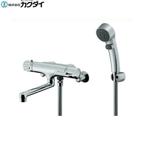 173-136K カクダイ KAKUDAI サーモスタットシャワー混合栓 寒冷地仕様 逆配管用 送料無料