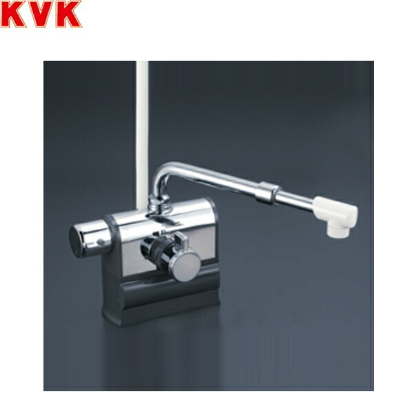KF3008LSJ KVKデッキ形サーモスタット式シャワー 伸縮自在パイプ付 可変ピッチ式 一般地・寒冷地共用 送料無料