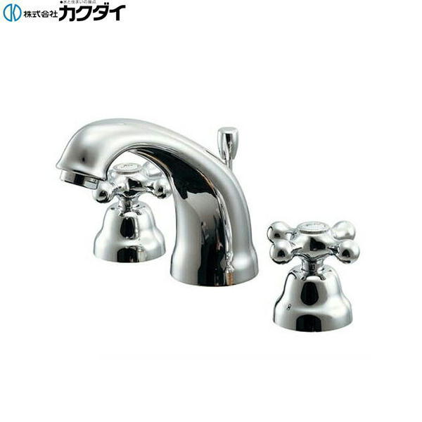 153-029 カクダイ KAKUDAI 2ハンドル混合栓 送料無料｜ハイカラン屋
