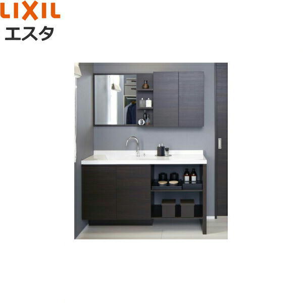 リクシル LIXIL/INAX エスタ 洗面化粧台などセット02 合計8点 システムタイプ 間口1350mm 送料無料|ハイカラン屋