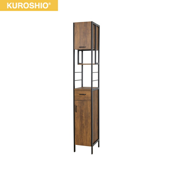 23372 クロシオ KUROSHIO アート 食器棚 30-200 ヴァンテージブラウン 組立式 送料無料