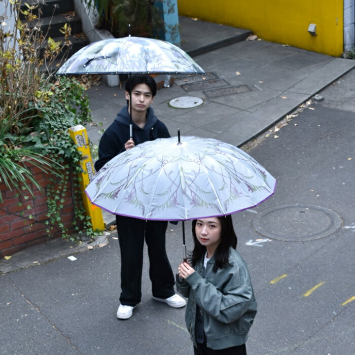 【クーポンで3,267円&P5倍!1日限定】【TVで紹介されました!】Waterfront 公式 長傘 雨傘 ビニール傘 『 memorif.花びらき 』 レディース 55cm 16本骨 耐風 風に強い 耐久 花ひらき構造 花 フラワープリント フラワーアート おしゃれ かわいい 母の日 ギフト プレゼント ラ