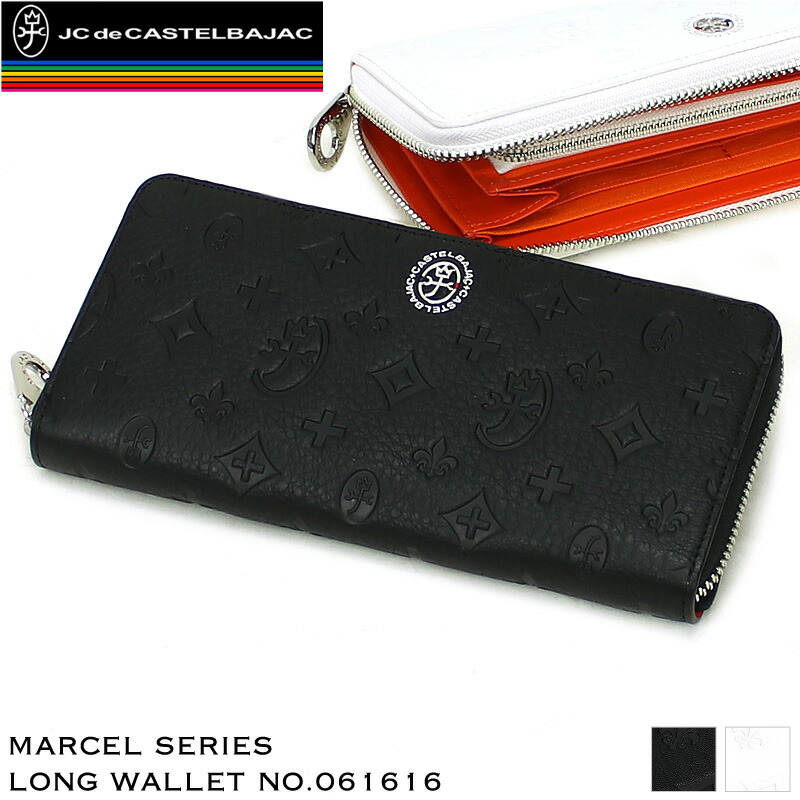 カステルバジャック マルセル 長財布 ラウンドジップ モノグラム 黒 未使用》カステルバジャック マルセル 長財布 ラウンドジップ