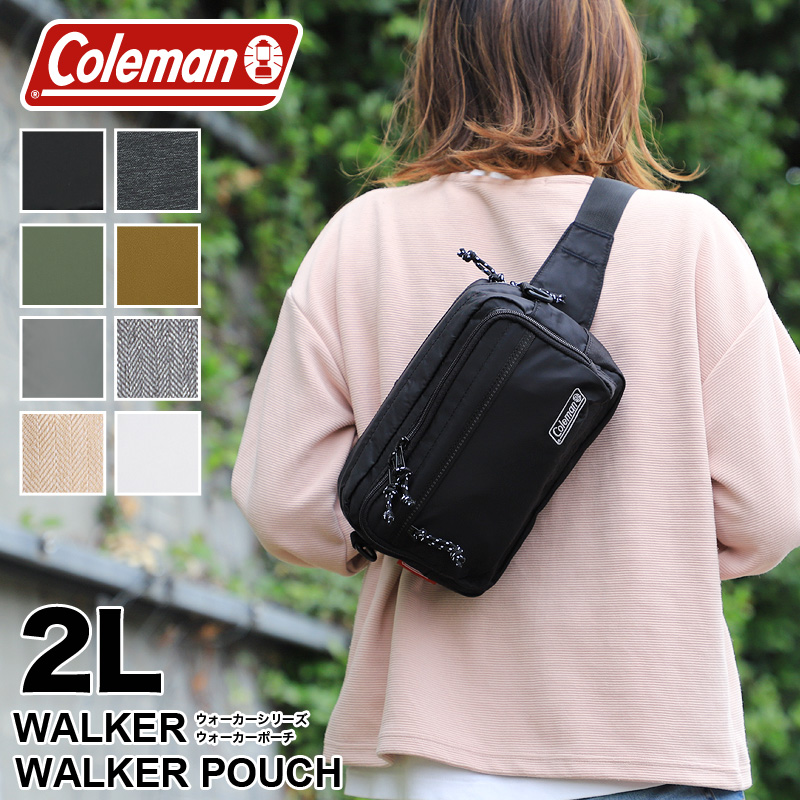 Coleman コールマン WALKER ウォーカー WALKER POUCH ウエストバッグ ショルダーバッグ ウエストポーチ 2WAY 2L ウォーカーポーチ アウトドア ブランド メンズ レディース 男女兼用 普段使い ウォーキング 旅行 レジャー 小物入れ 鞄