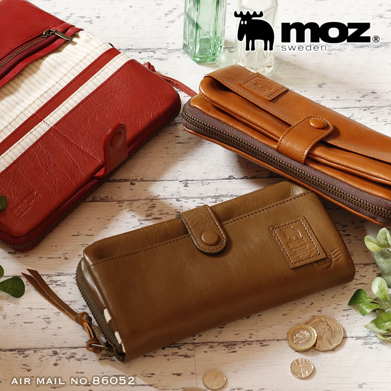 当店一番人気 moz Air Mail 二つ折り長財布 86052 モズ エアーメール
