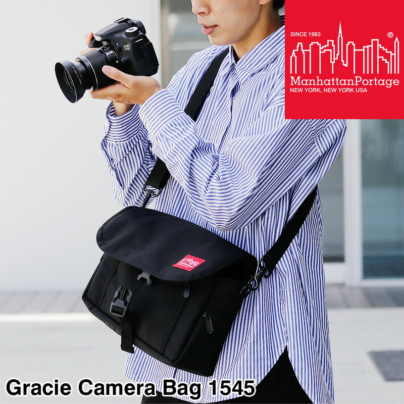 Manhattan Portage マンハッタンポーテージ Gracie Camera Bag グレイシーカメラバッグ ショルダーバッグ 曲がった掛け 伝達人御徒面子 メンズ レディース 男女兼用 コーデュラ 町 旅する 観光旅行 競技大会 告げ知らせる会 ブランド名 オシャレ 一般受け 心地よい 1545