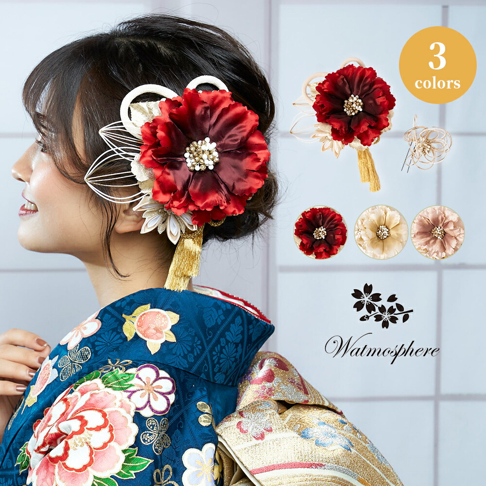 楽天市場】＼楽天大感謝祭／髪飾り コサージュ おっきな 牡丹 レース