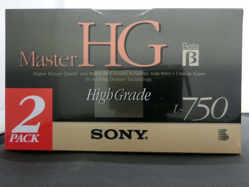 【期間限定セール】【未使用】 ソニー SONY 【未使用】 ベータ ビデオテープ Master HG ハイグレード 2本パック 2L-750MHGB  | ワットマン楽天市場店