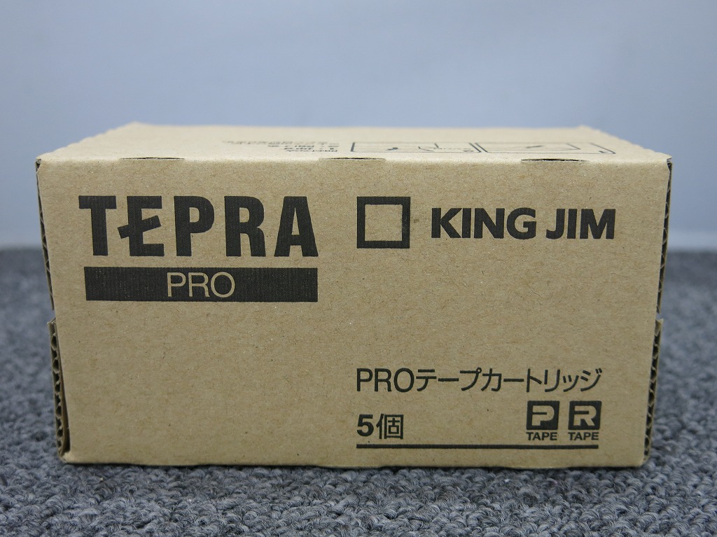 キングジム KINGJIM TEPRA PROテープ 6mm 緑ラベル 黒文字 テープ長 8m巻 SC6G 5本パック