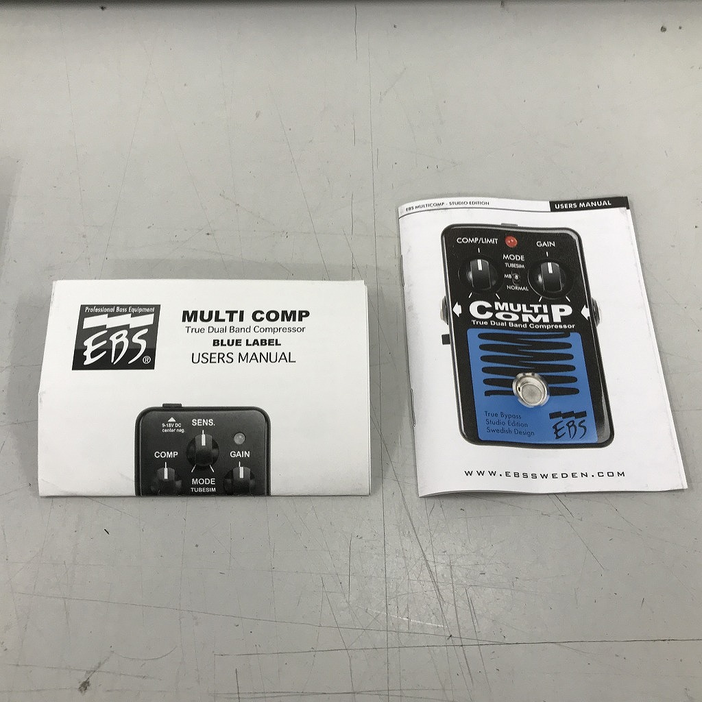 イービーエスEBSMultiCompBlueLabelベース用エフェクターコンプレッサー【中古】