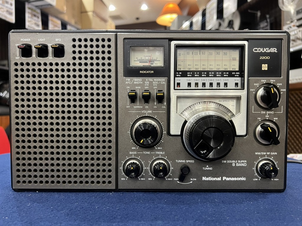 ナショナル ラジオ クーガー ２２００ 完動品 - ラジオ