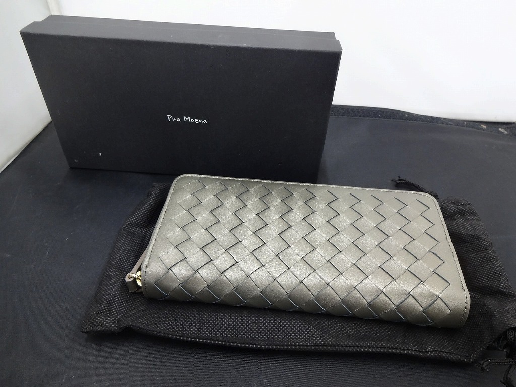 ピュア モエナ Pua Moena ラウンドファスナー長財布 【中古】