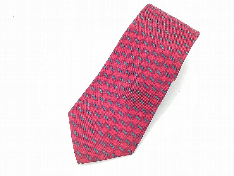 楽天市場】YSL イヴサンローラン ネクタイ 総柄 シルク100% レッド系