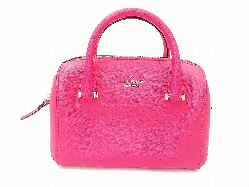 Katespade*ケイトスペード　ロングPコート　襟 ピンク XS Katespade*ケイトスペード ロングPコート 襟 ピンク XS