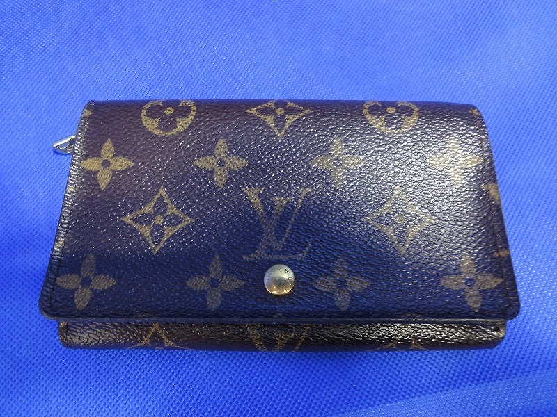 【美品】二つ折り財布　ルイヴィトン モノグラム ポルトモネ M61735 ルイヴィトン LV モノグラム ポルトモネジップ 折財布 M61735