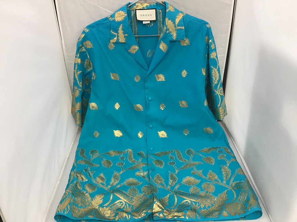 楽天市場】グッチ シルク100％ 鎖柄 シャツ GUCCI 【中古