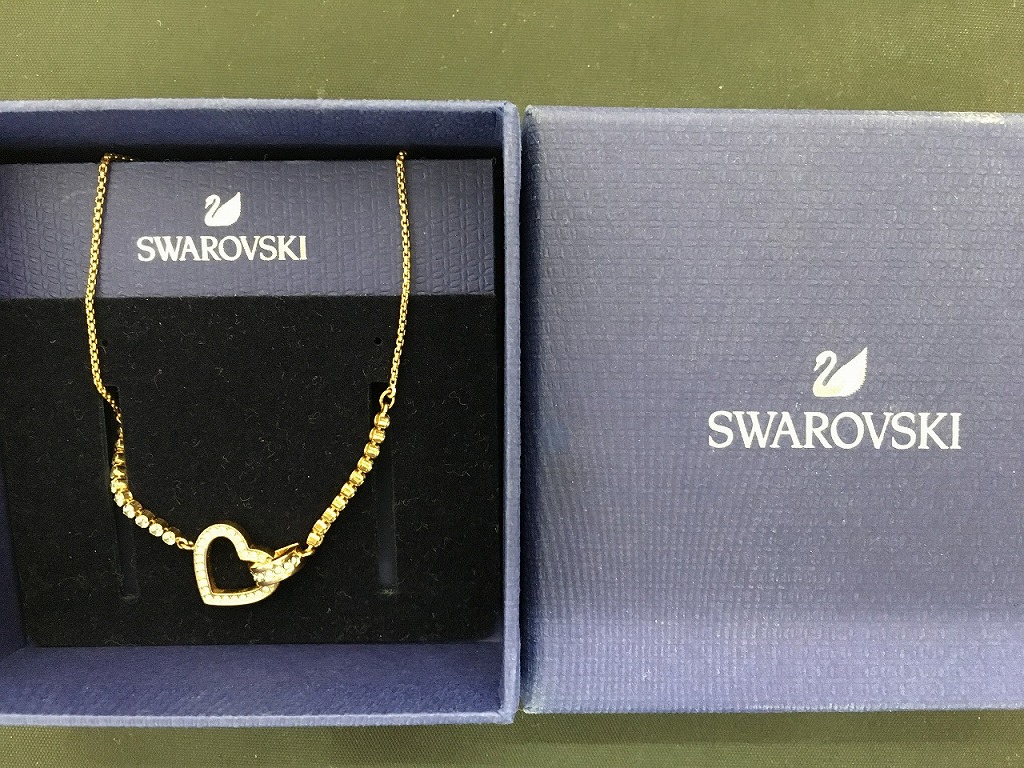 楽天市場】SWAROVSKI スワロフスキー レザー ブレスレット