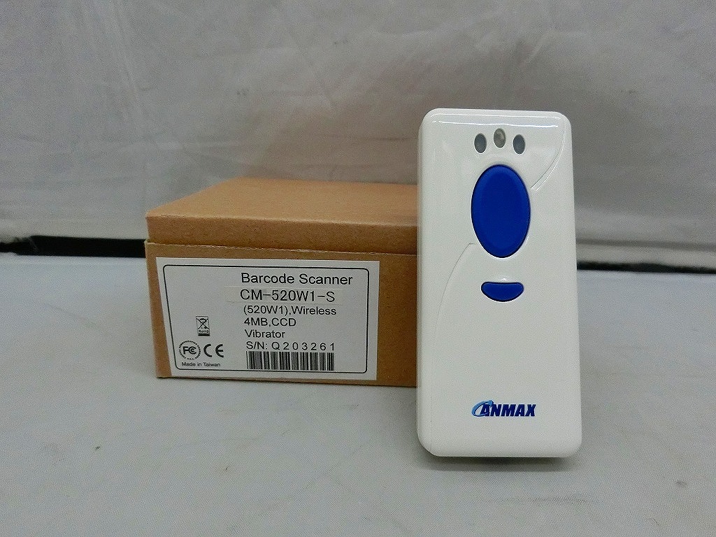 株式会社エイッポック 株式会社エイッポック ワイヤレスバーコードリーダー ホワイト CM-520W1-S 【中古】