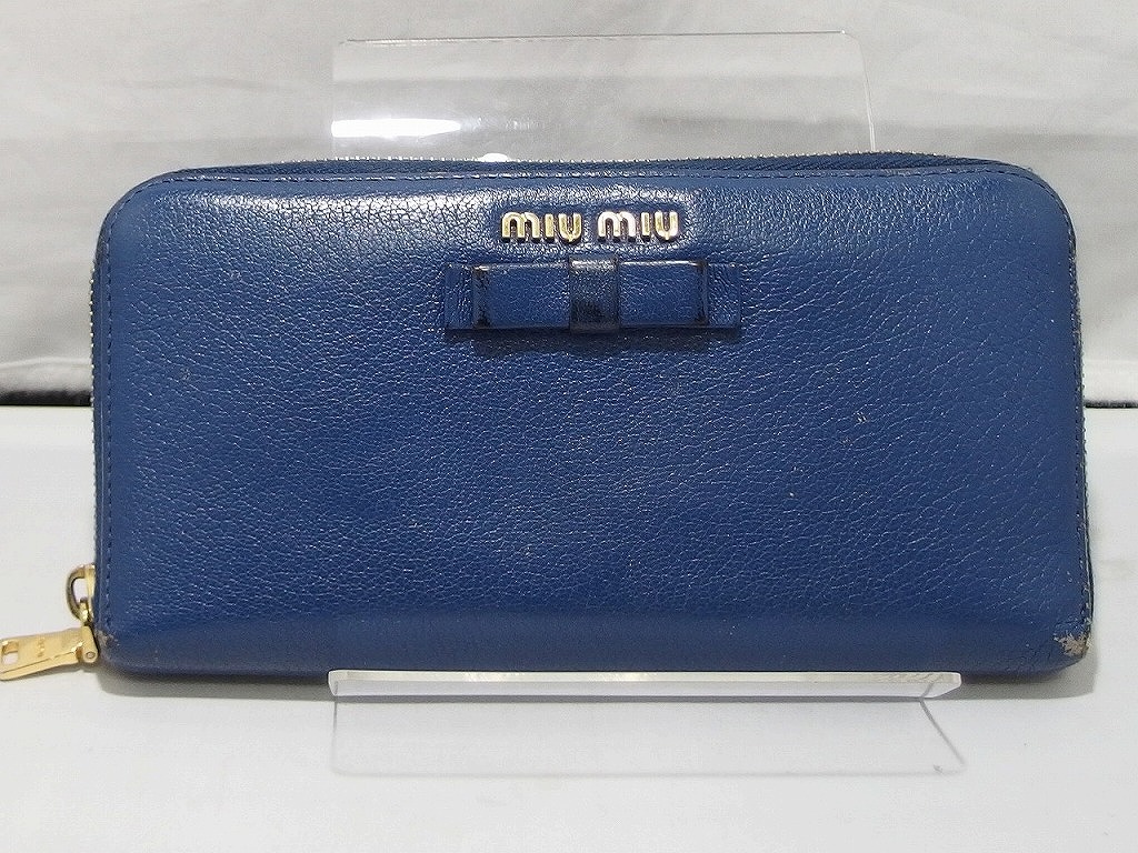最終値下げ！【miumiu】マドラスラブ ミニ財布 MIUMIU / ミュウミュウ マドラスラブ ラブレター 三つ折り財布