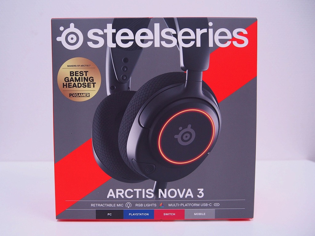 スティールシリーズ steelseries ゲーミングヘッドセット Arctis Nova3 【中古】