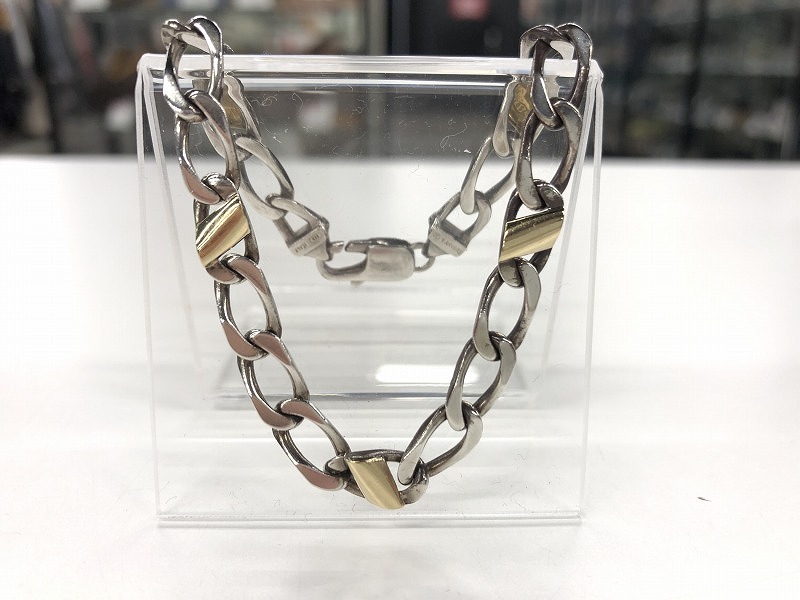 【極美品】ティファニー ブレスレット ツイスト チェーン コンビ 750 925 TIFFANY＆Co./ティファニー ツイスト チェーン コンビ
