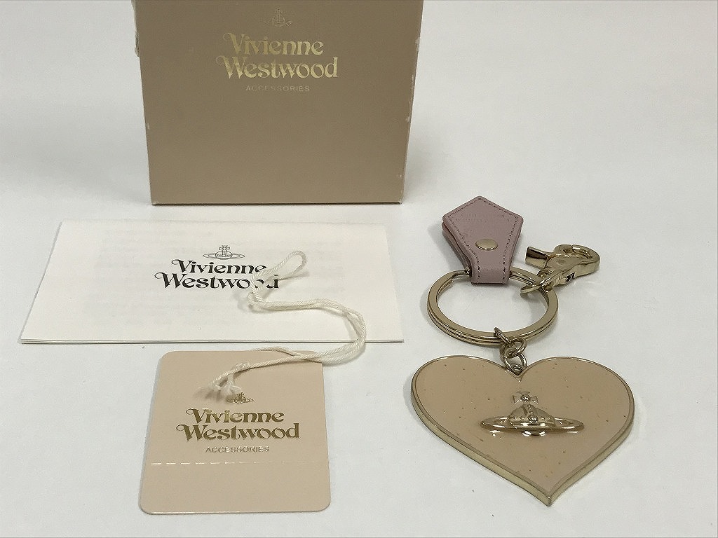 【Vivienne Westwood】オーブ ハート レザー キーリング ヴィヴィアン ウエストウッド Vivienne Westwood キーホルダー
