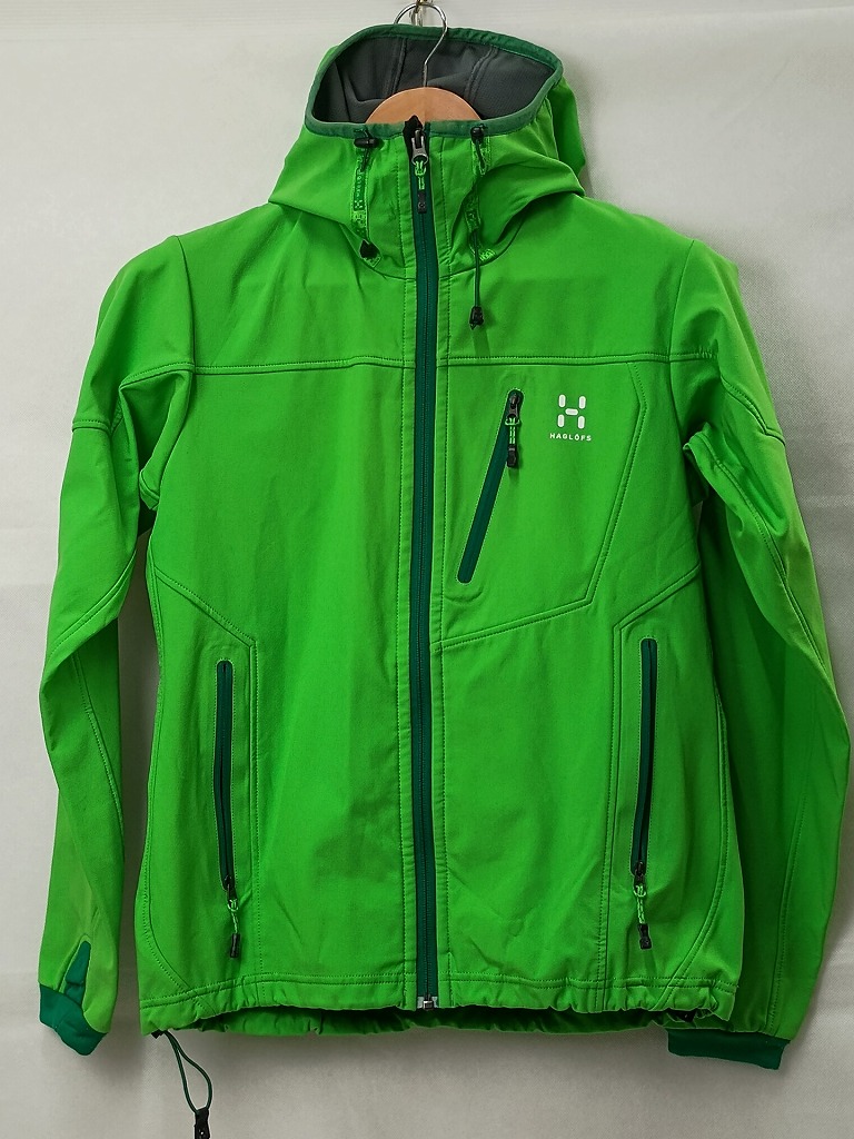 Haglofs カーキ フード付き アウター　s Haglofs カーキ フード付き アウターs