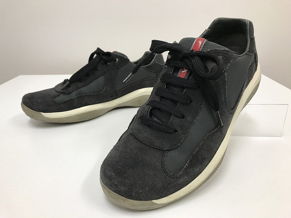 楽天市場】【プラダ】Prada 厚底 レザー ローカット スニーカー 1E536L