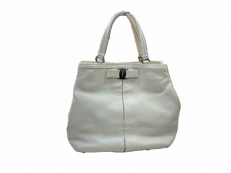 美品　希少ウッドメッシュ【Salvatore Ferragamo】ハンドバッグ ウィメンズ ハンドバッグ｜フェラガモ