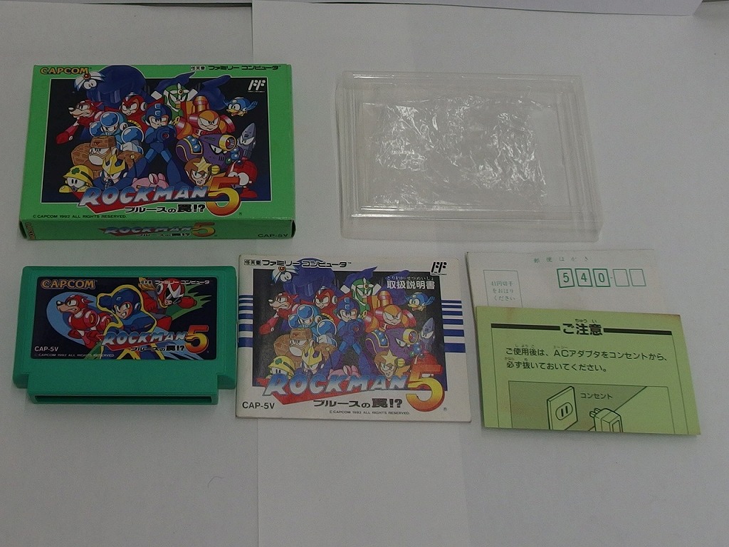 楽天市場】新品同様 カプコン FC ファミコン ロックマン5 ブルースの罠