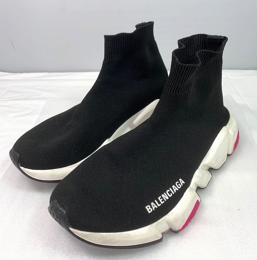 【継続期間制限事項割引き販売】バレンシアガ BALENCIAGA 編み物スニーカー 【中古】 レディース靴-スニーカー