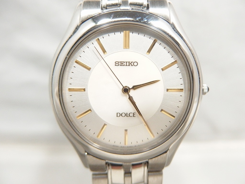SEIKO DOLCE ドルチェ KINETIC 白／金コンビ メンズ【稼動】 SEIKO DOLCE ドルチェ KINETIC 白／金コンビ メンズ【稼動