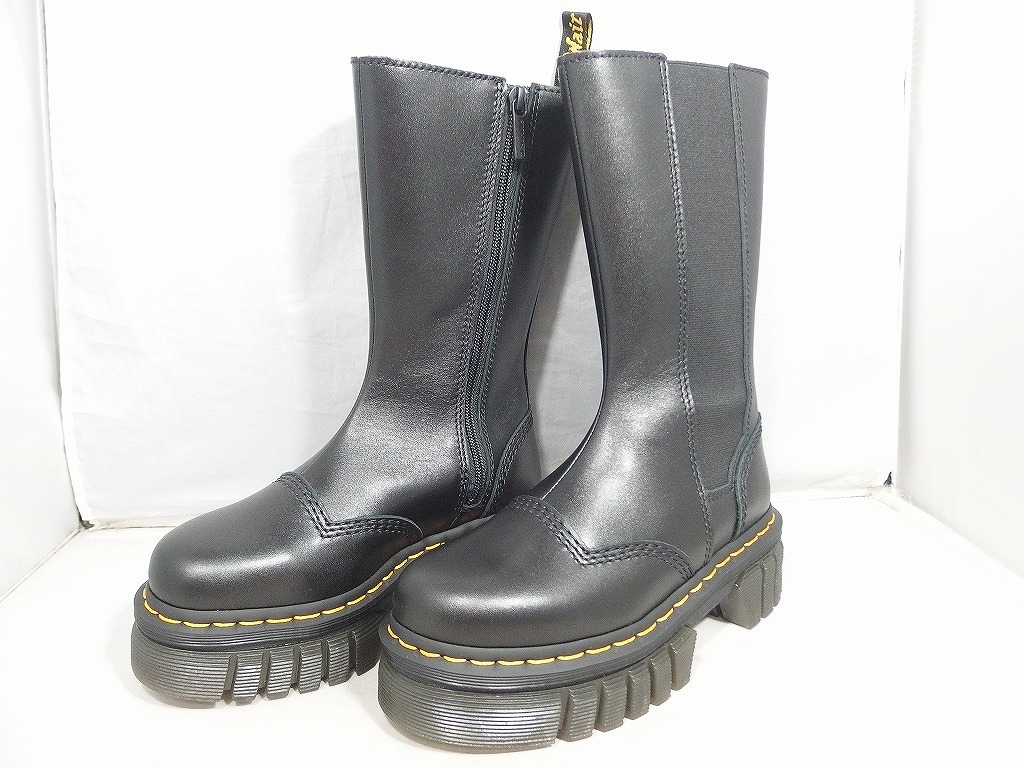 ドクターマーチン Dr.Martens Audrick Chelsea Tall/ロングブーツ 黒 【中古】