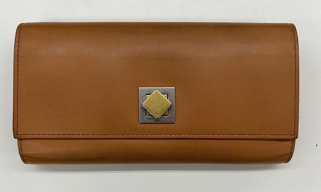 ボッテガヴェネタ BOTTEGA VENETA コンチネンタル ロングウォレット レザー ブラウン 619067 【中古】