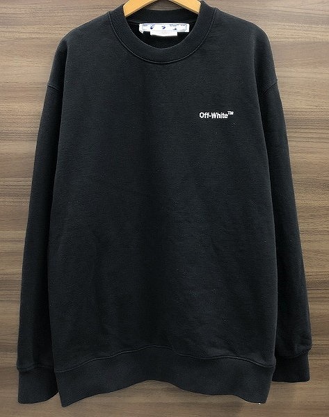 高級品 OFF-WHITE スウェットダブルアロー ブラック 日本Sサイズ相当 offwhite-003_02a1.jpg