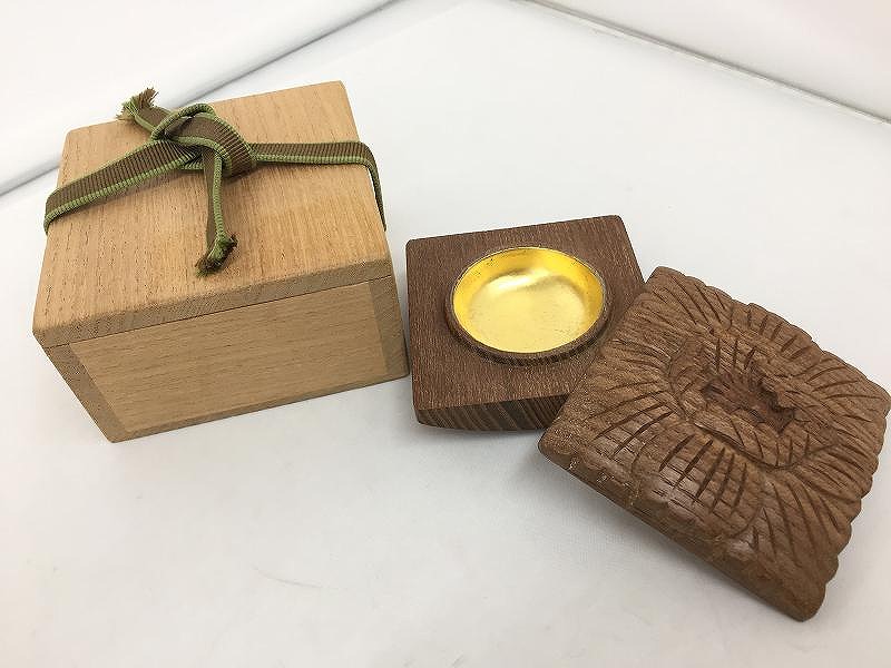 楽天市場】【竹田益州箱書】祥桑軒 初代 川本光春作 桑彫 菊桐香合