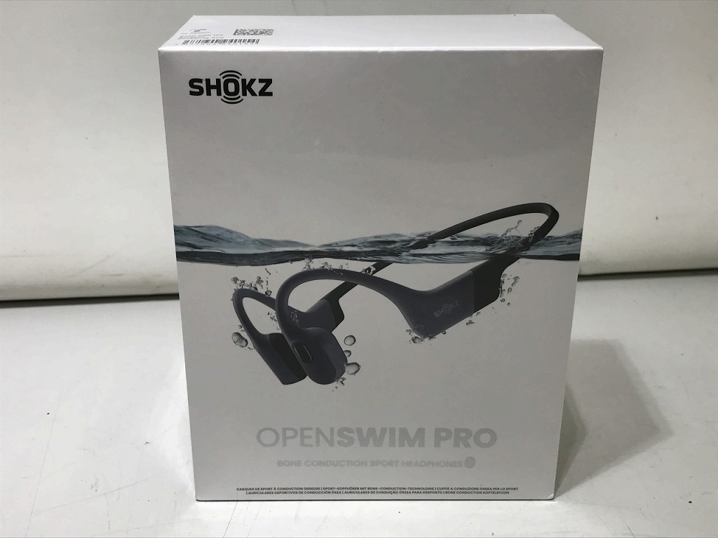 SHOKZ OPENSWIM 水中で使える 骨伝導イヤホン ブラック OpenSwim 水泳用骨伝導オーディオプレーヤー – Shokz(ショックス
