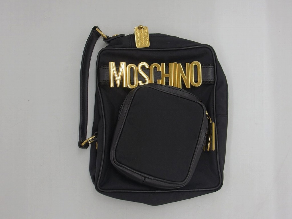楽天市場】【バッグ】MOSCHINO モスキーノ レザー ハンドバッグ