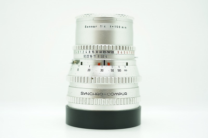 カールツァイス Carl Zeiss Vマウント 中判レンズ 白鏡筒 Sonnar 150mm F4 【中古】