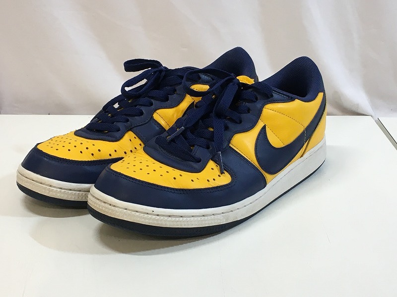 【全品ポイント10倍！要エントリー】【期間限定セール】ナイキ NIKE 【並品】ターミネーターLOW University Gold and navy/Michigan サイズ：27.5ｃｍ FJ4206-700 【中古】