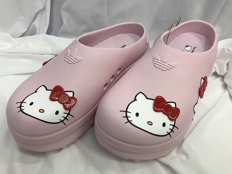 新品adidas ADIFOM STAN MULE W キティ ピンク 26.5 レディース アディフォーム スタンスミス ハローキティ ミュール
